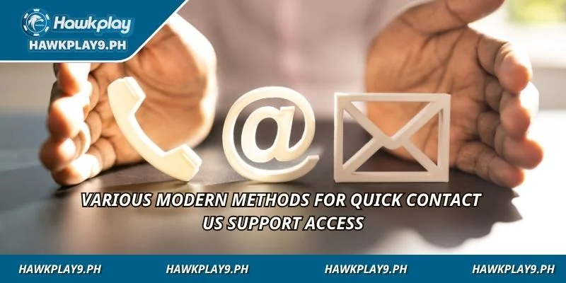 Various modern methods for quick Contact Us support access