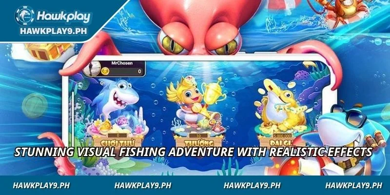 Stunning visual fishing adventure with realistic effects