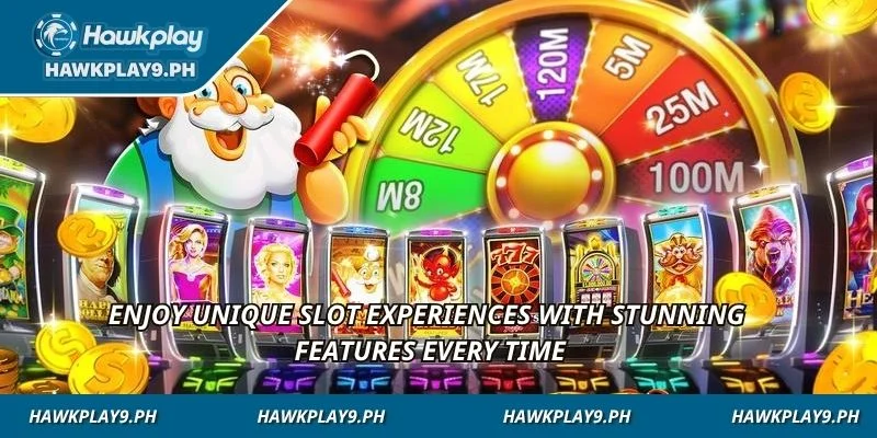 Enjoy unique slot experiences with stunning features every time