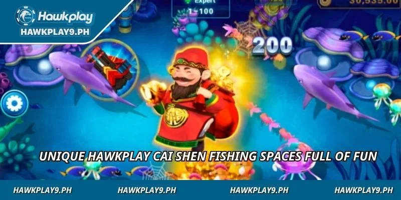 Unique HAWKPLAY Cai shen fishing spaces full of fun