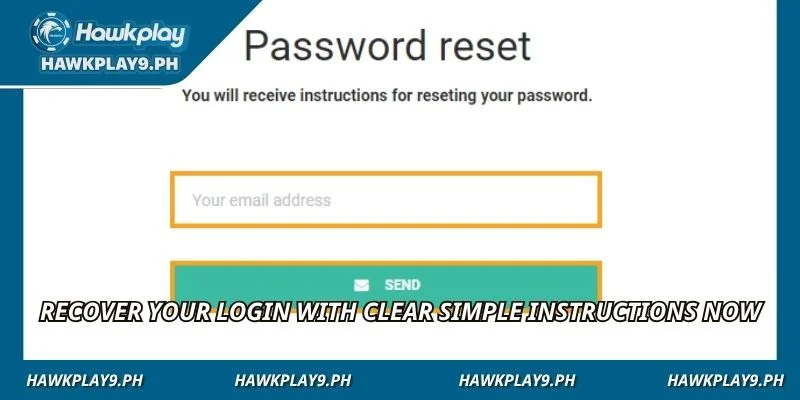 Recover your login with clear simple instructions now